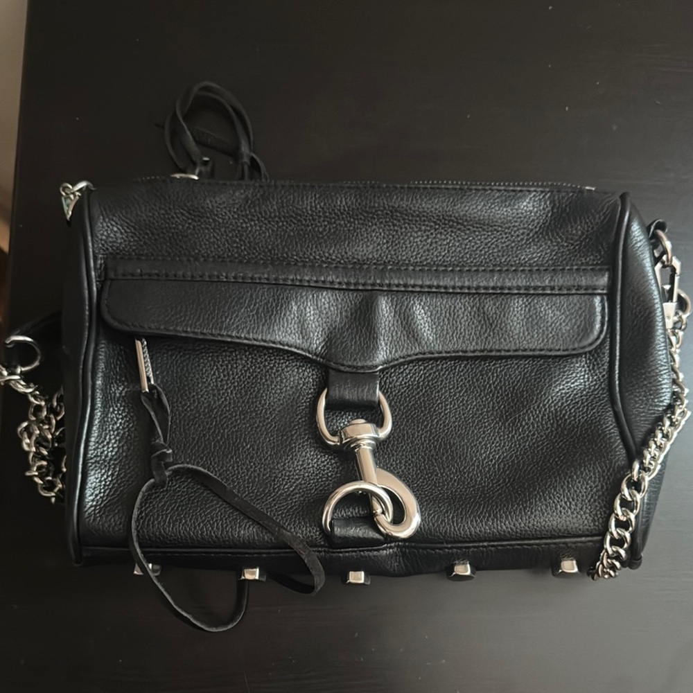 Rebecca Minkoff Black Crossbody Bag with Chain Strap
